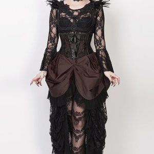 Corset Dress - Brown